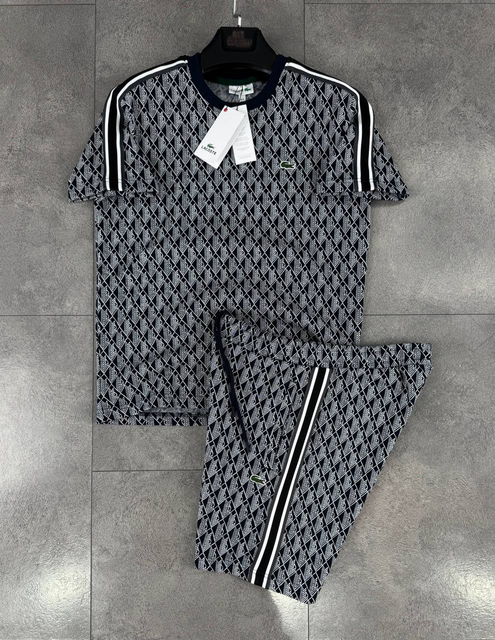 Lacoste Monogram Yazlık Takım - Siyah