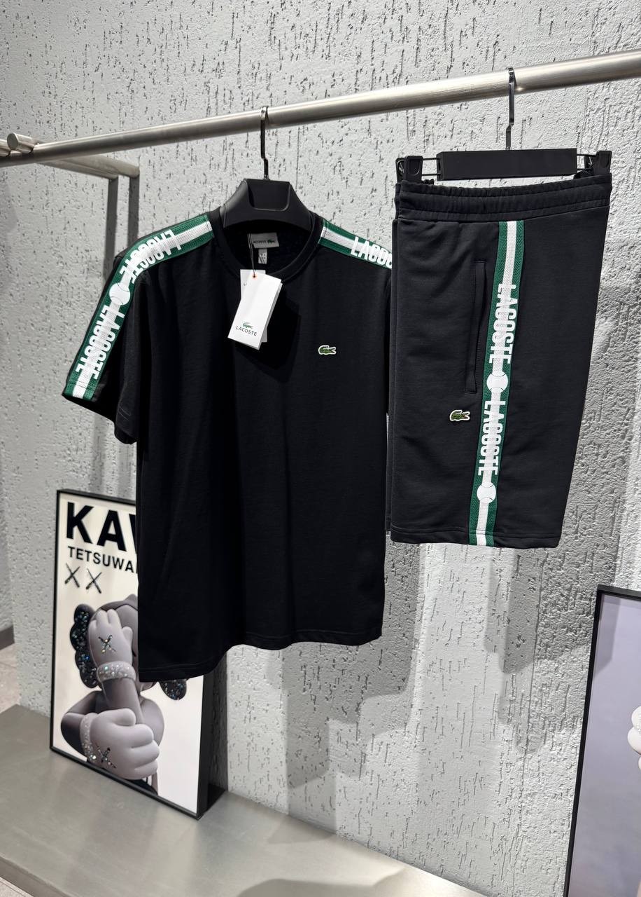 Lacoste V2 Lacoste Yazlık Takım - Siyah