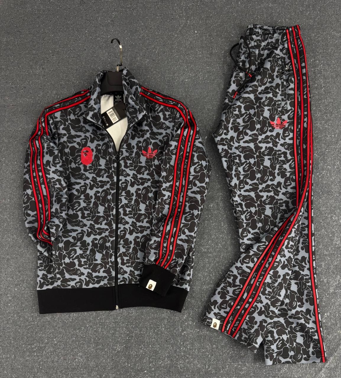 Adidas x BAPE Premium Eşofman Takımı - Siyah