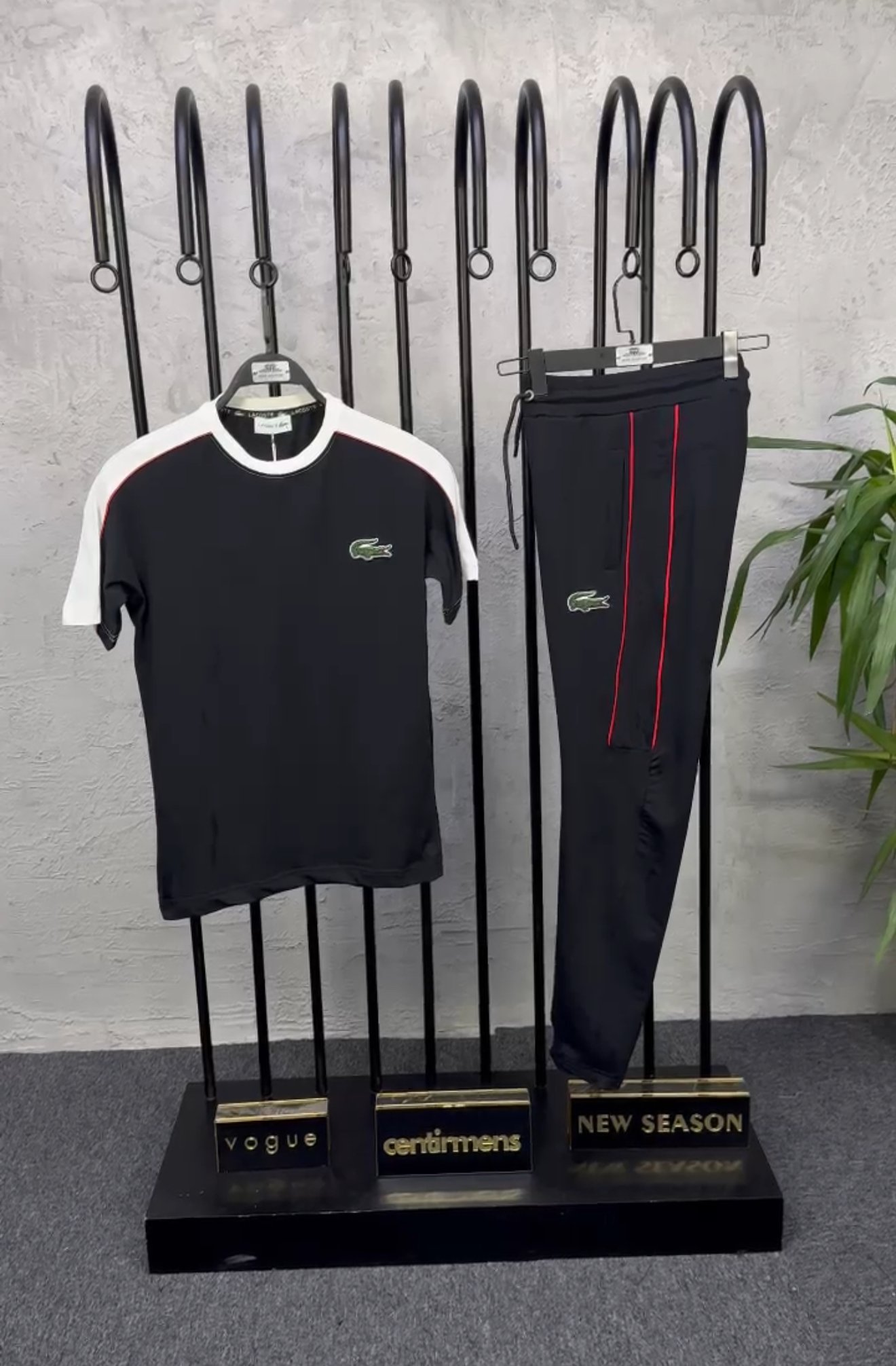 Edge Line Set - Black/White/Red Piping