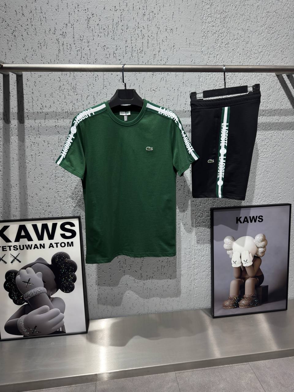 Lacoste V2 Lacoste Yazlık Takım - Yeşil