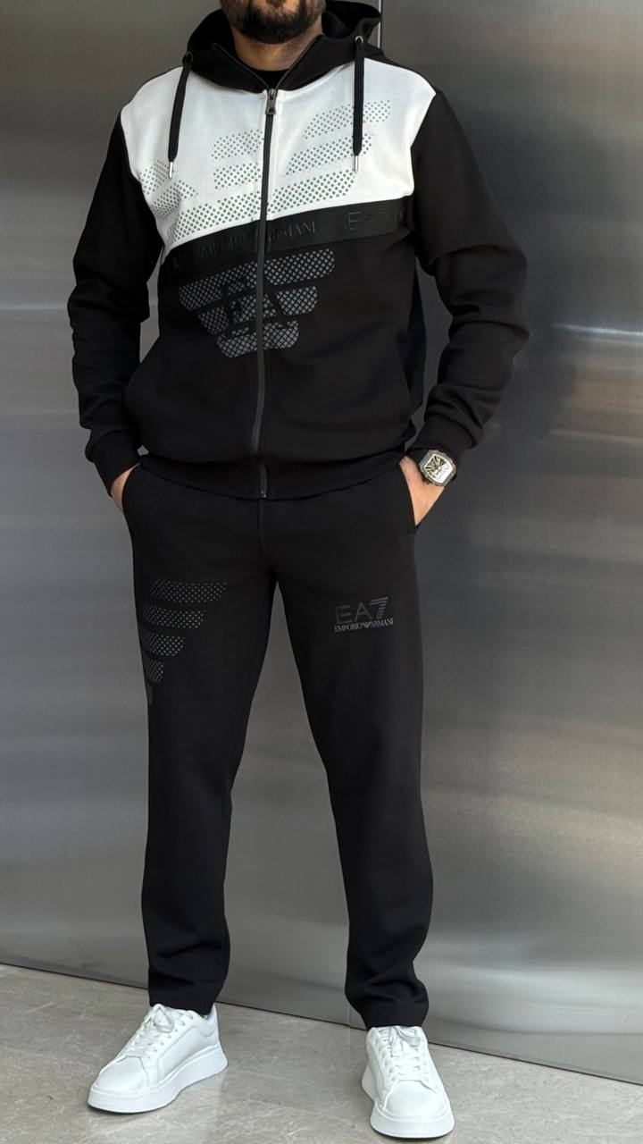 EA Panda Tracksuit - Siyah x Beyaz