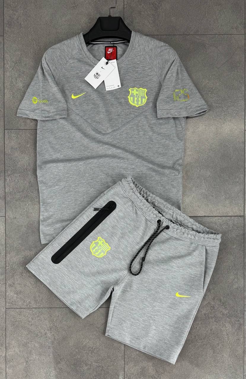 Barcelona Tech Fleece Yazlık Takım - Gri