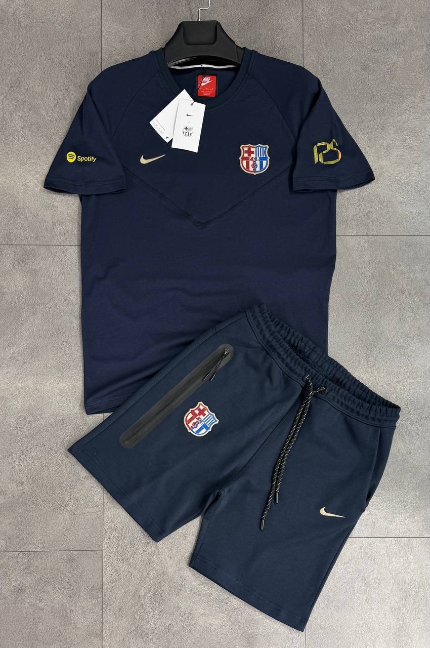 Barcelona Tech Fleece Yazlık Takım - Lacivert