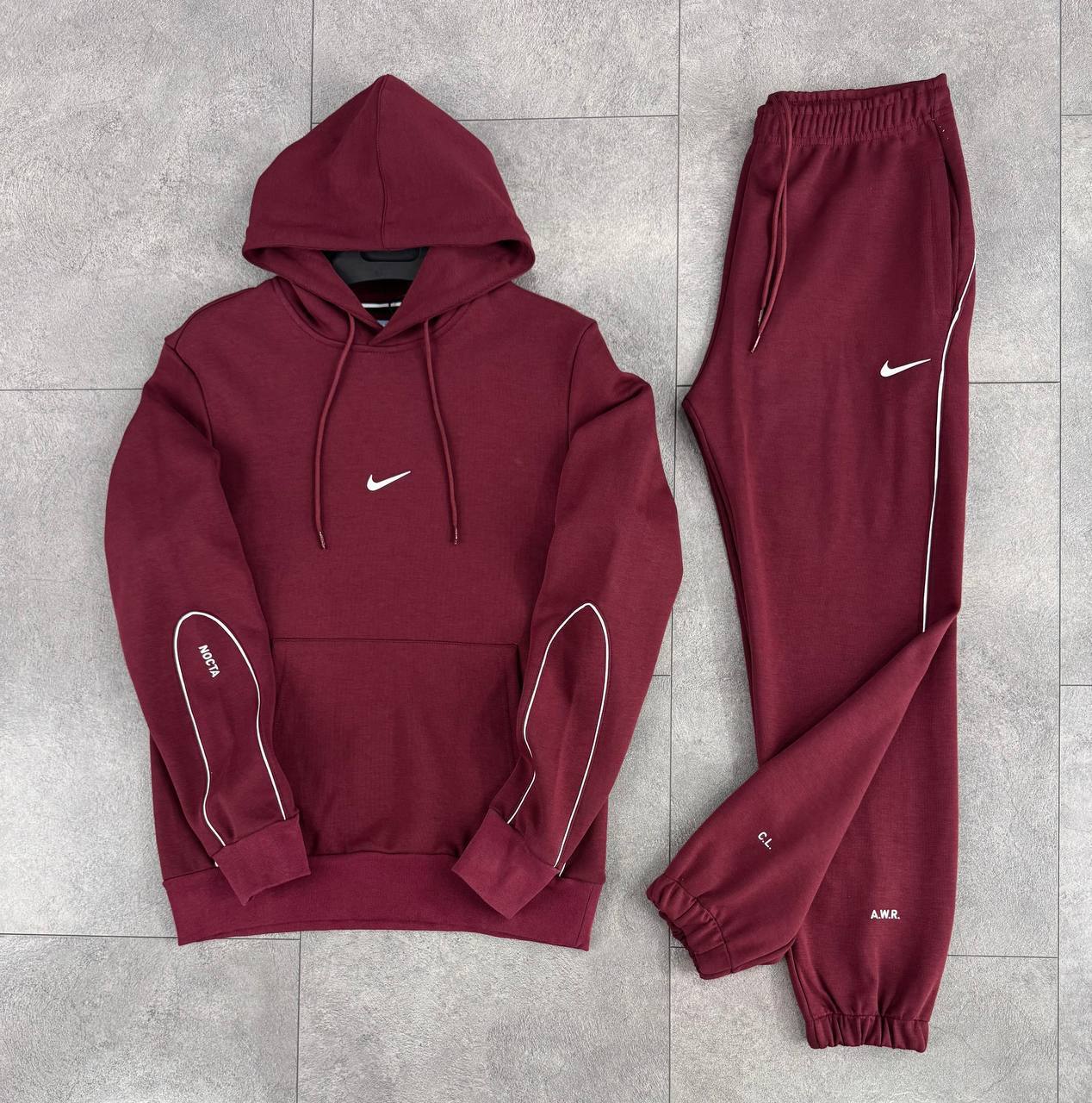 NOCTA HOODIE TRACKSUIT - Bordo