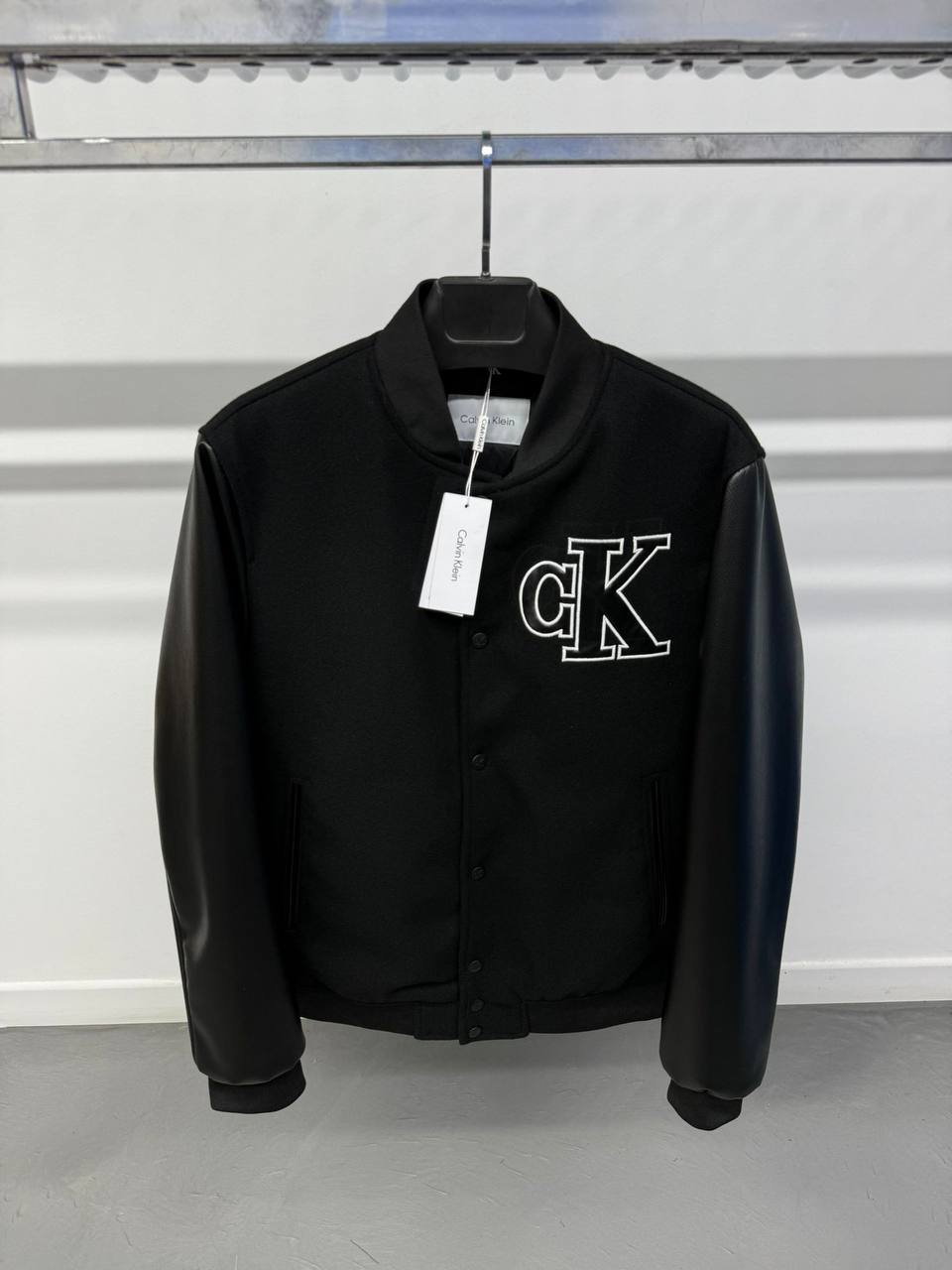 CK Leather Arms Jacket - Siyah