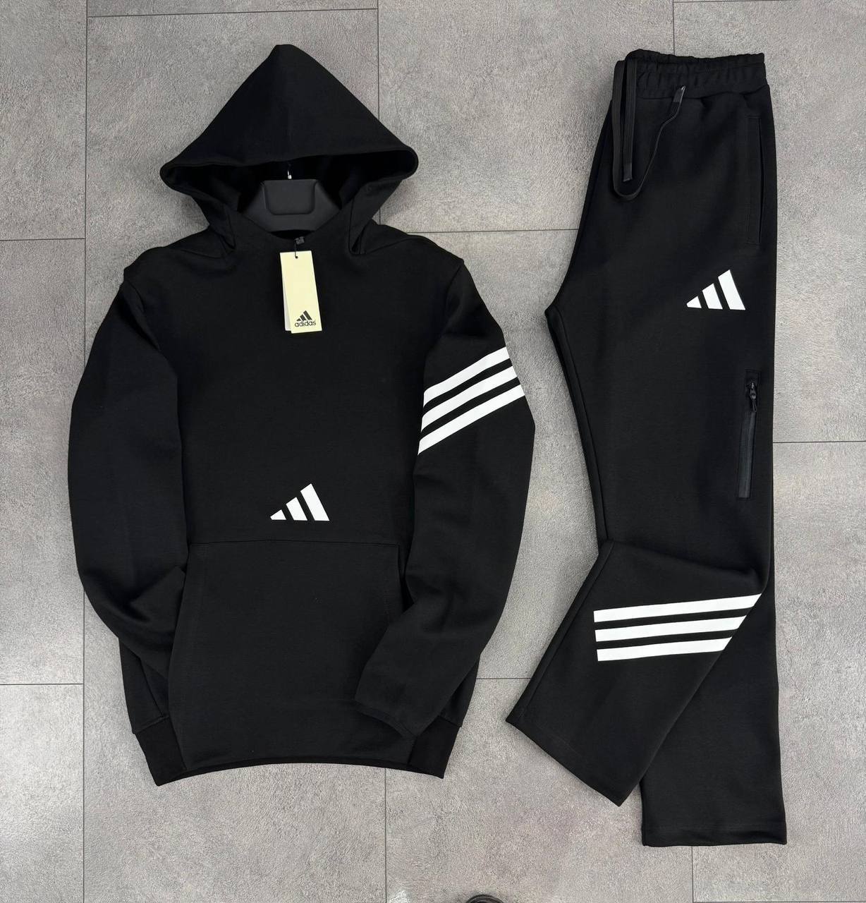 Adidas ZNE Middle Hoodie Tracksuit - Siyah