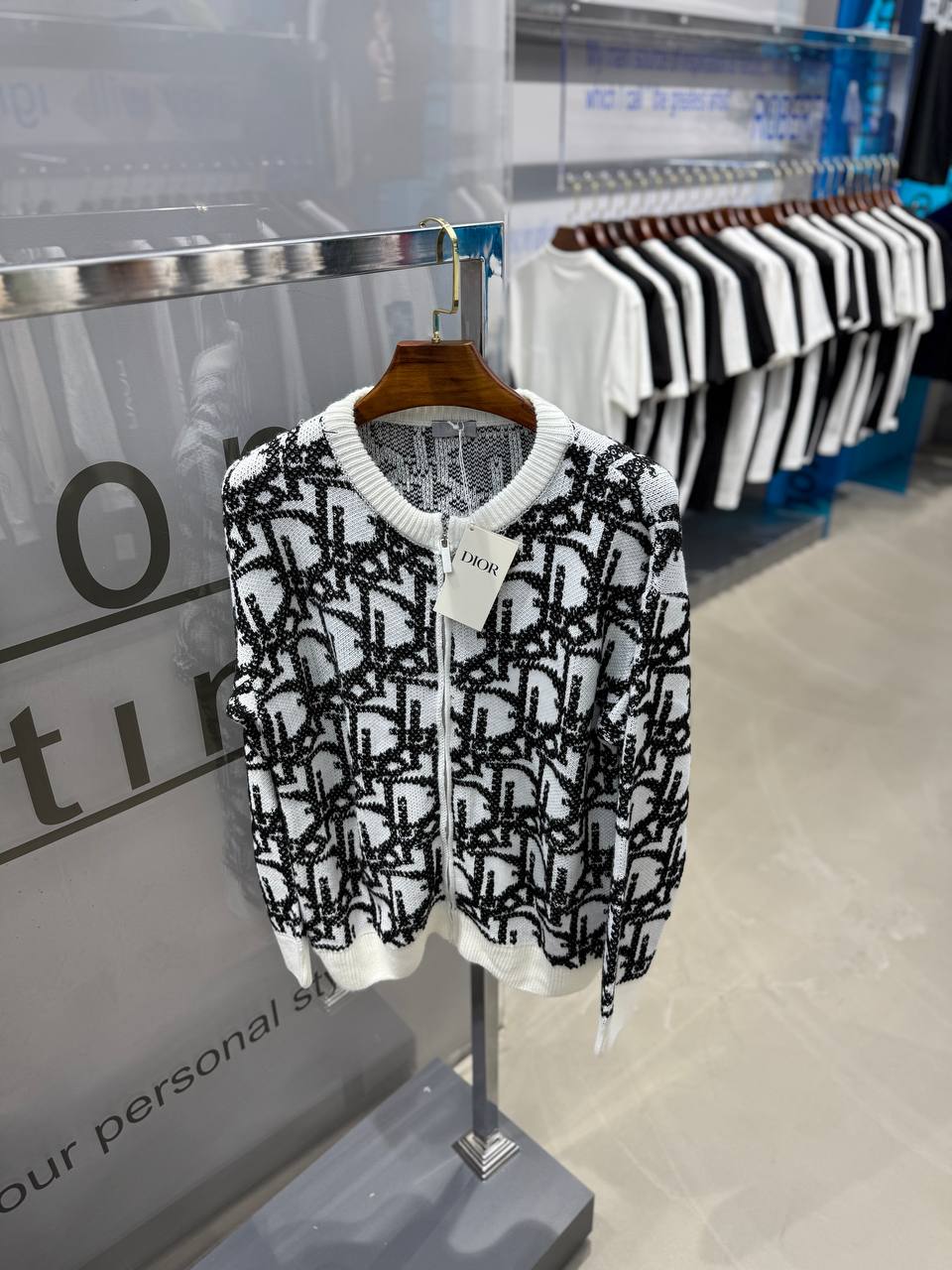  Monogram Trico Jacket - Beyaz