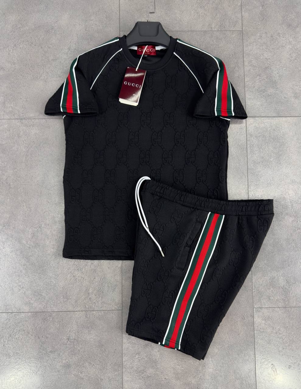 Gucci Monogram Yazlık Takım - Siyah