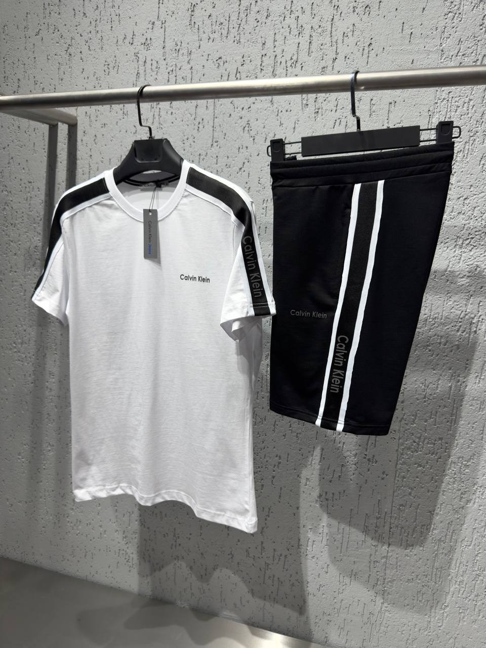 Calvin Klein Premium Yazlık Takım - Beyaz / Siyah