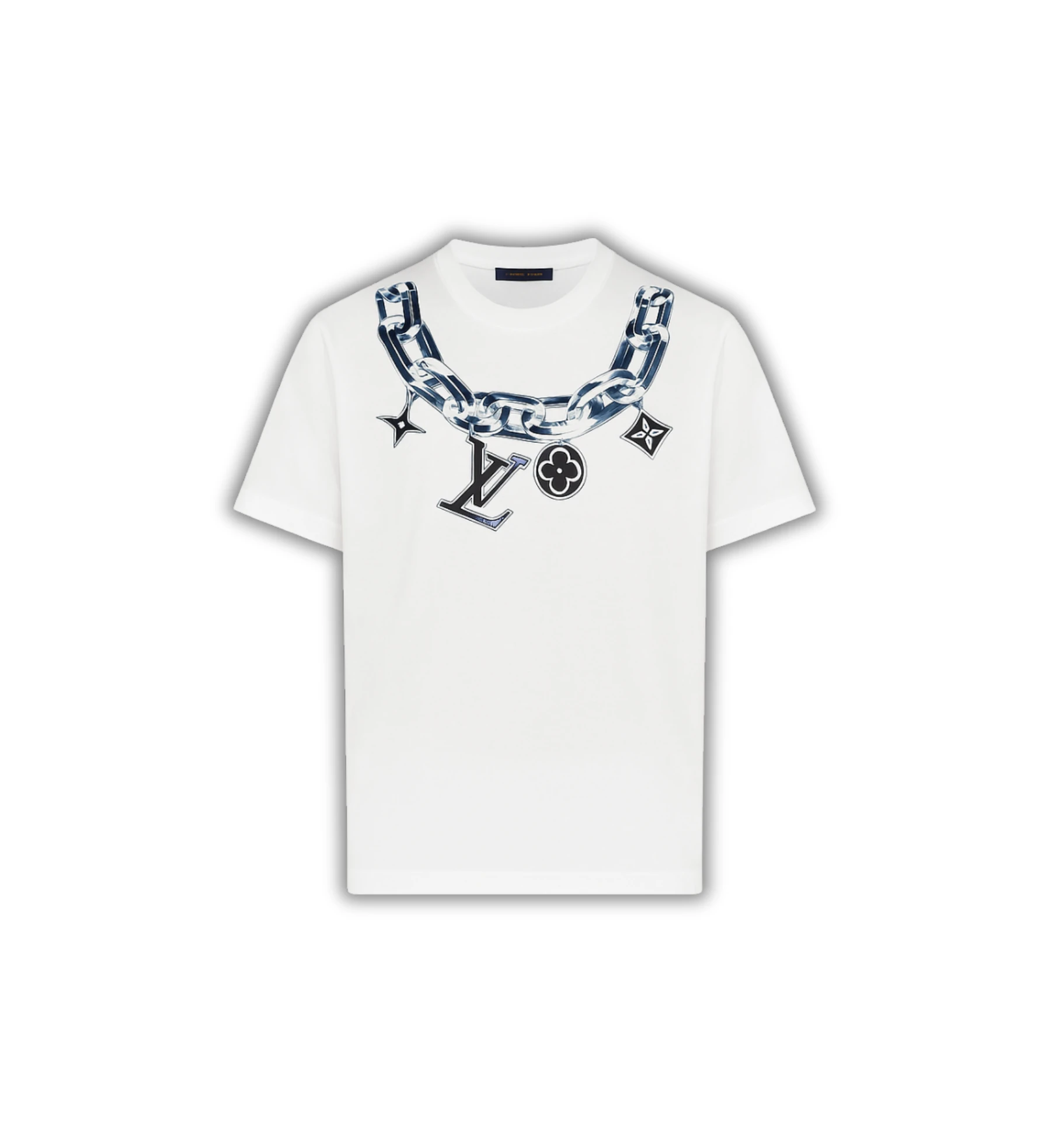  Chain Premium T-shirt - Beyaz
