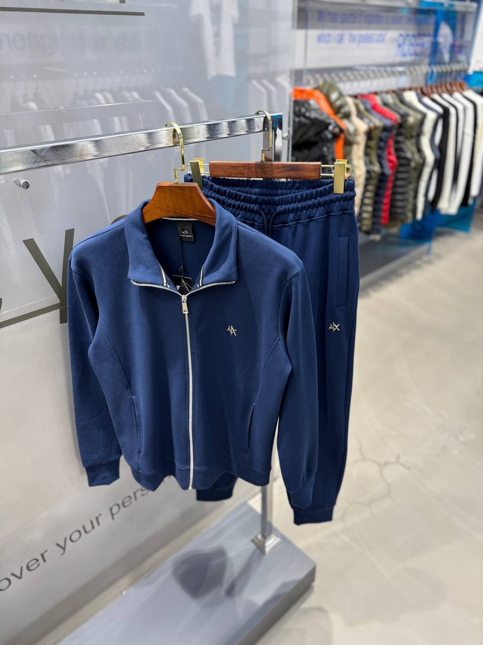 A. Silver Logo Tracksuit - Lacivert