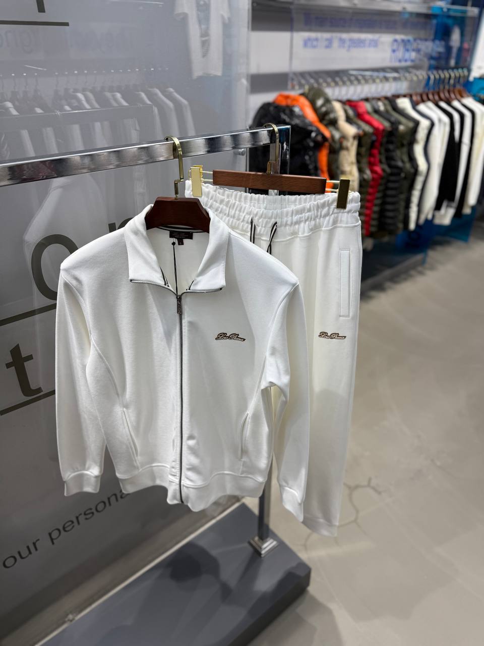 LP Silver Zip Tracksuit - Beyaz