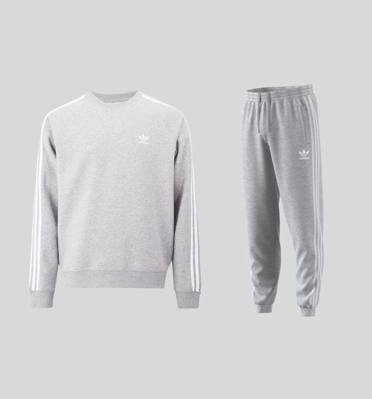 Classic Sweatshirt Tracksuit - Gri