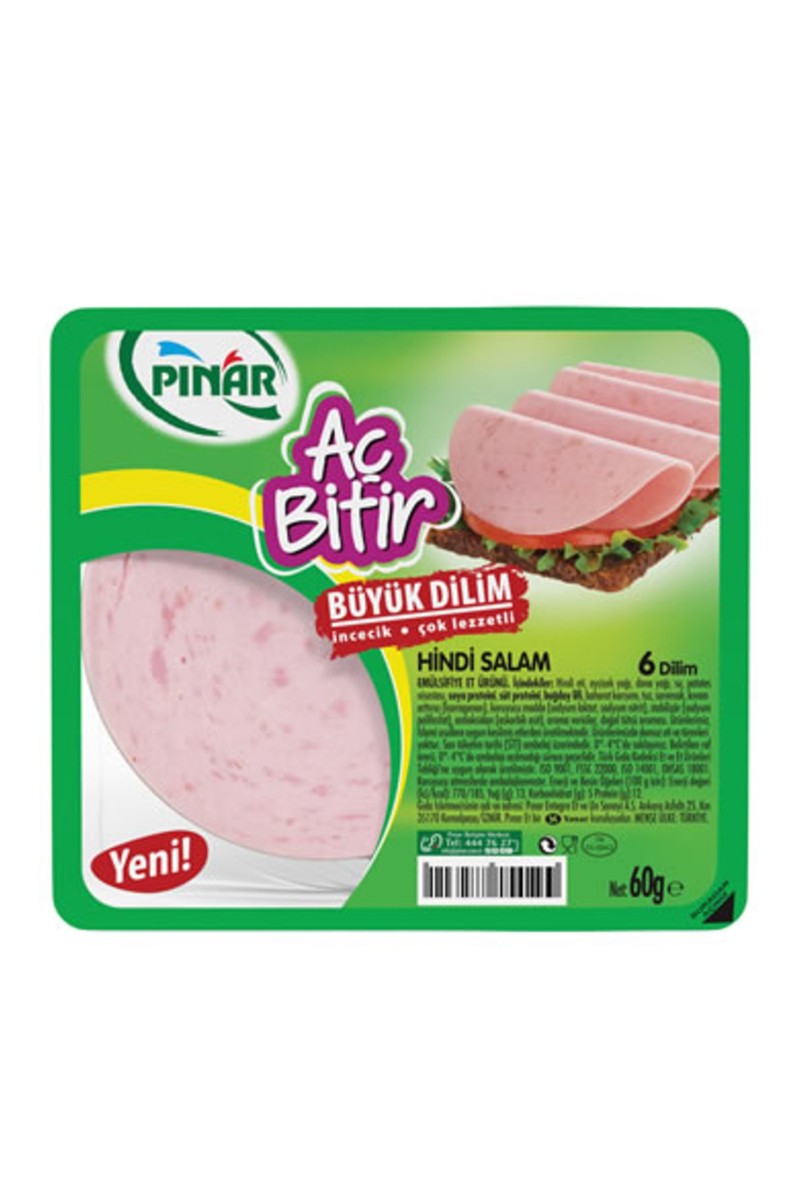 Pınar Aç Bitir Hindi Salam Taze Dilimlenmiş 10 Dilim 75 G