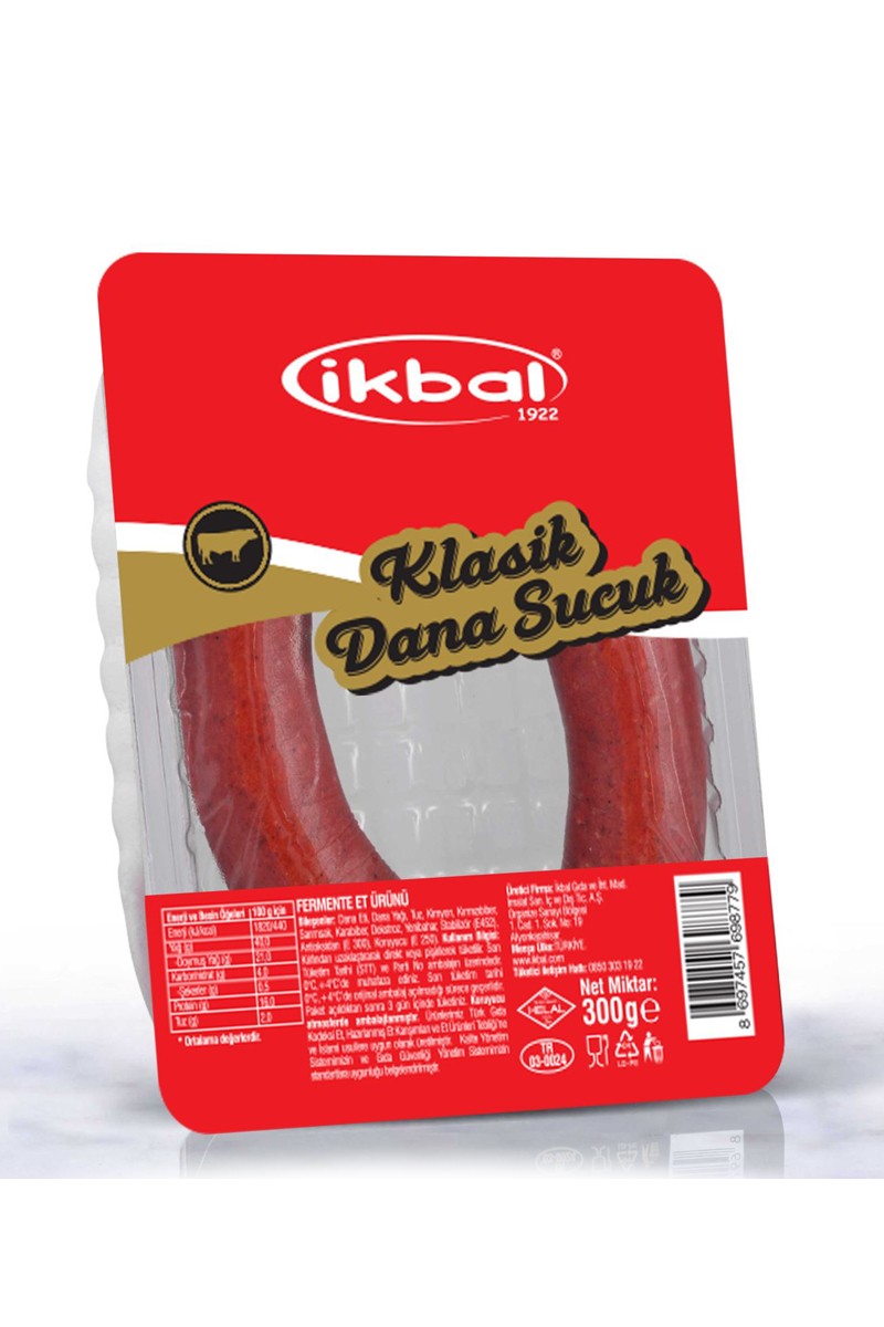 İkbal Geleneksel Fermente Sucuk Küvetli Kg