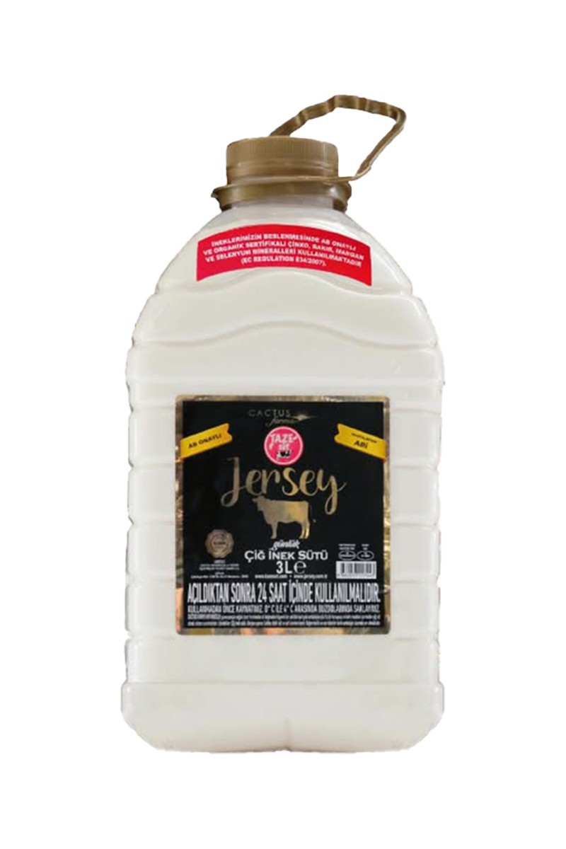 Coctus Jersey Çiğ İnek Sütü 3 Lt.