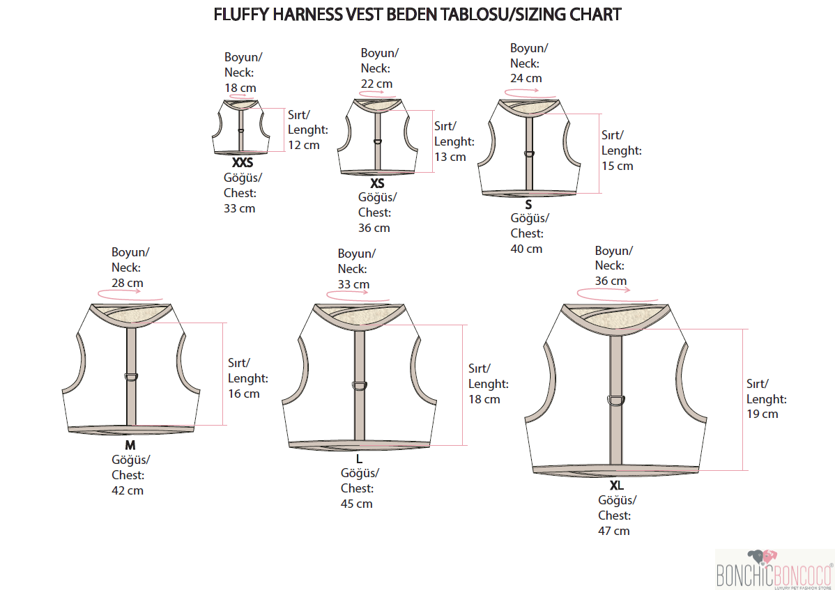 Fluffy Harness Köpek Gezdirme Yeleği Yeşil-Kırmızı