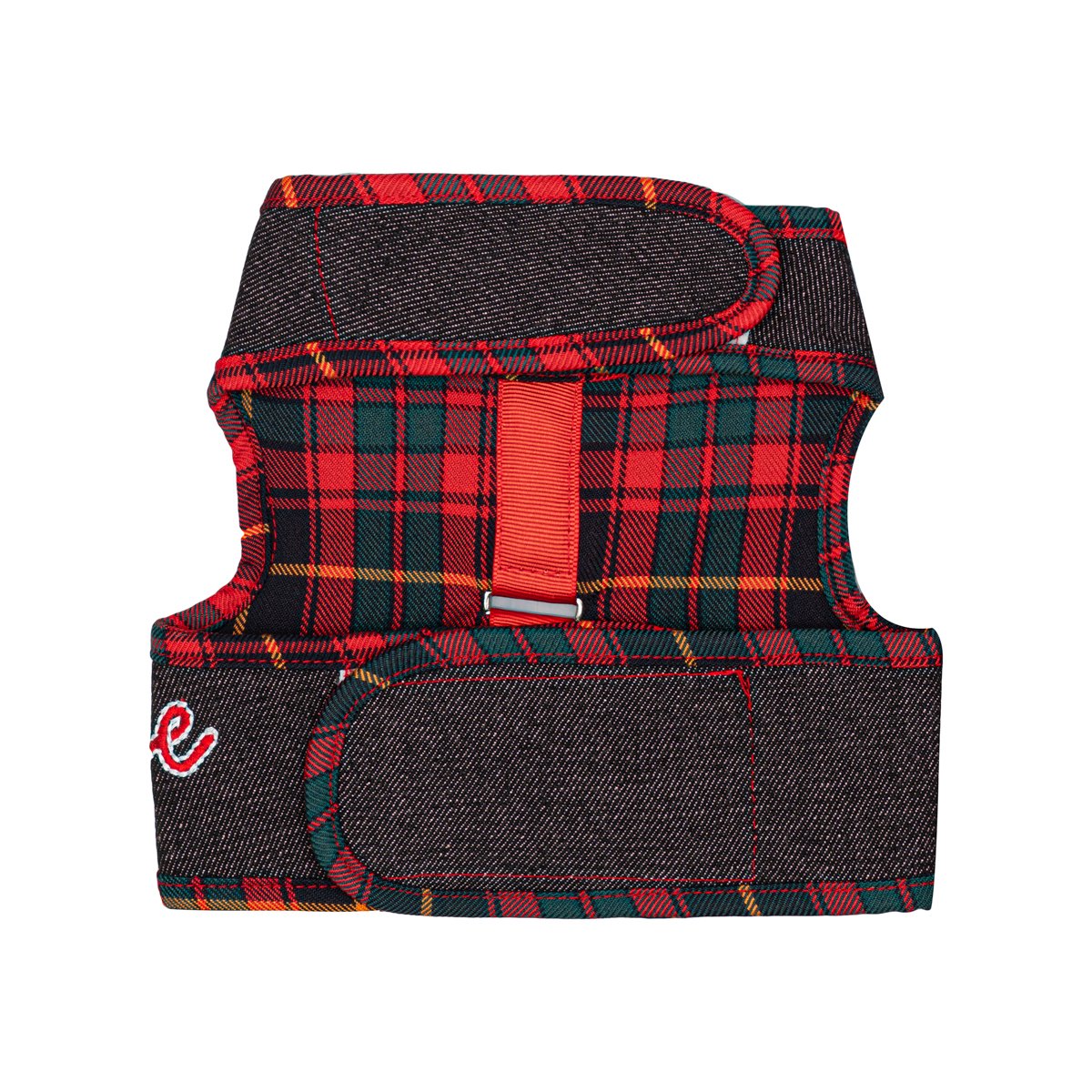 Reversible Denim Harness '' LOVE '' Red