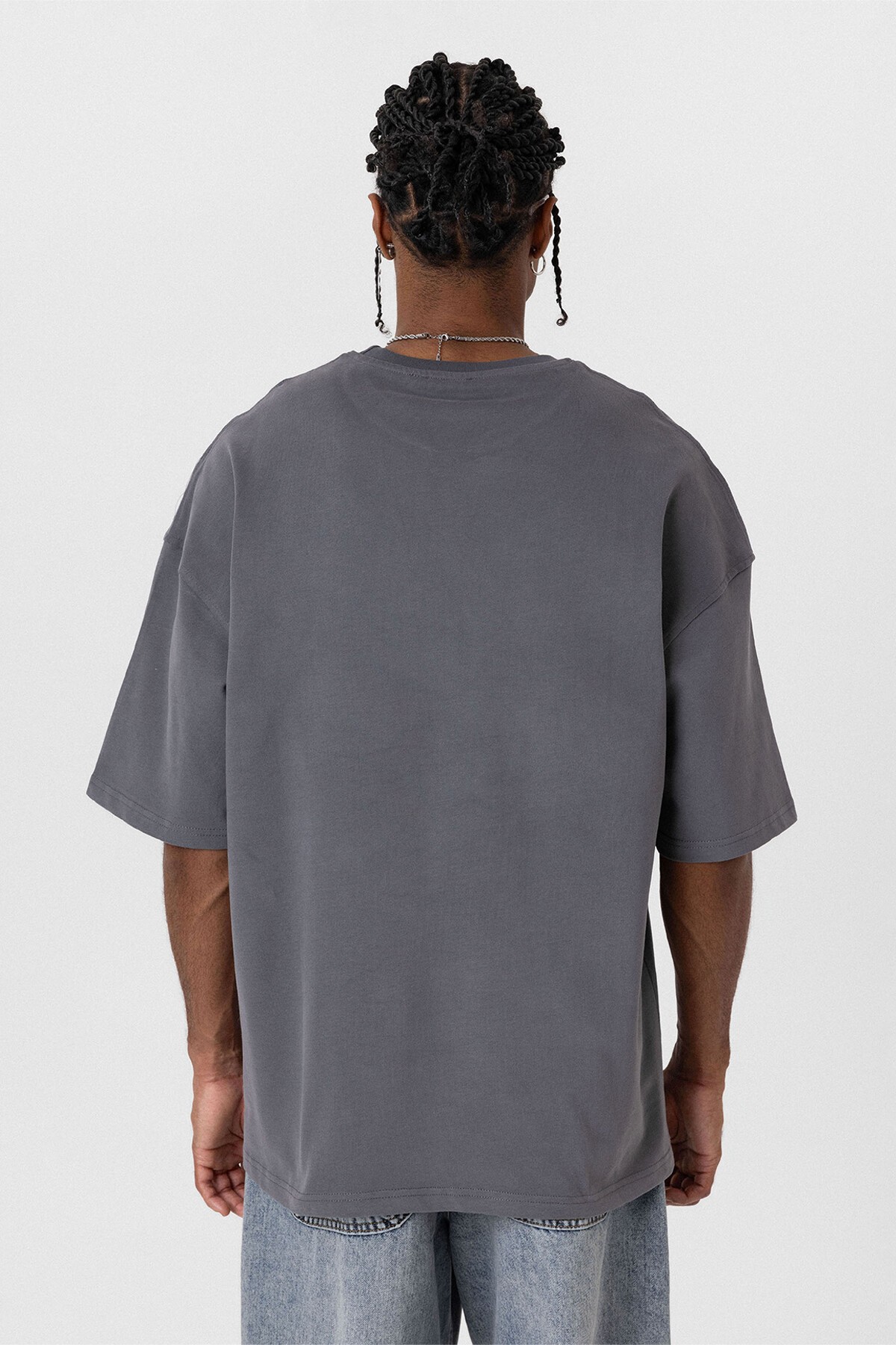 BASIC OVERSIZE TSHIRT-SMOKED