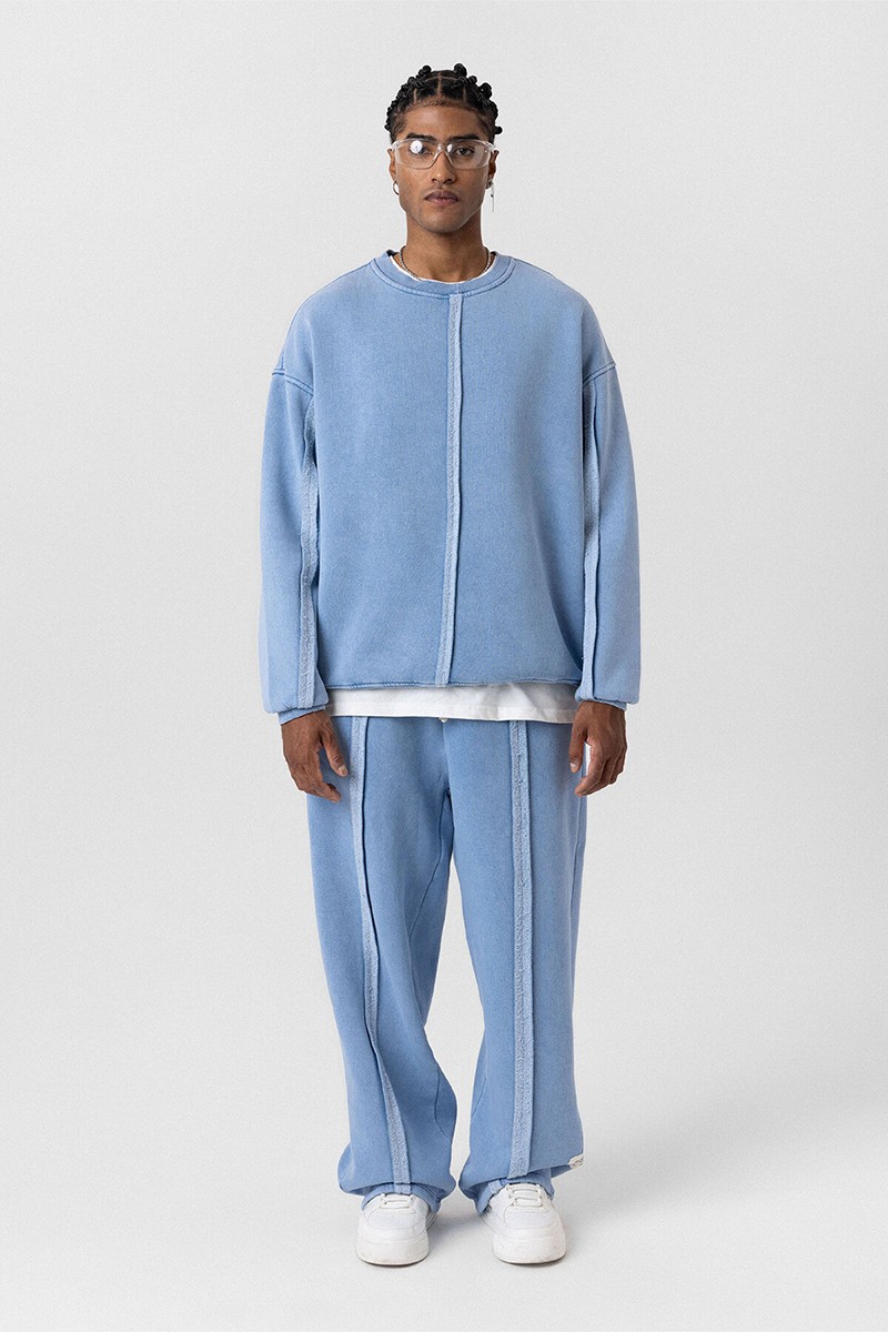 WASHABLE OVERSIZE TRACKSUIT LIGHT BLUE