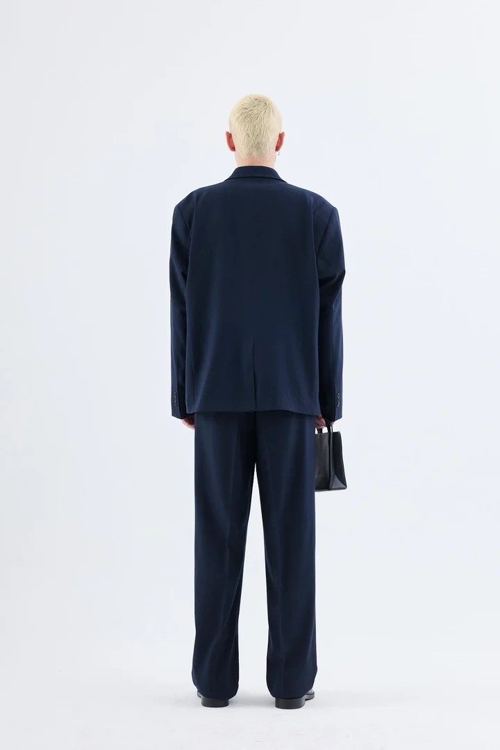 Classic Oversize Suit Navy Blue