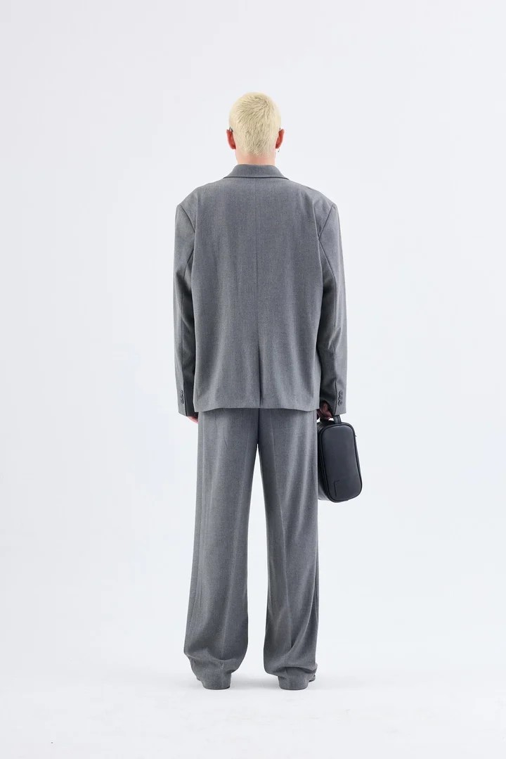 Classic Oversize Suit Gray