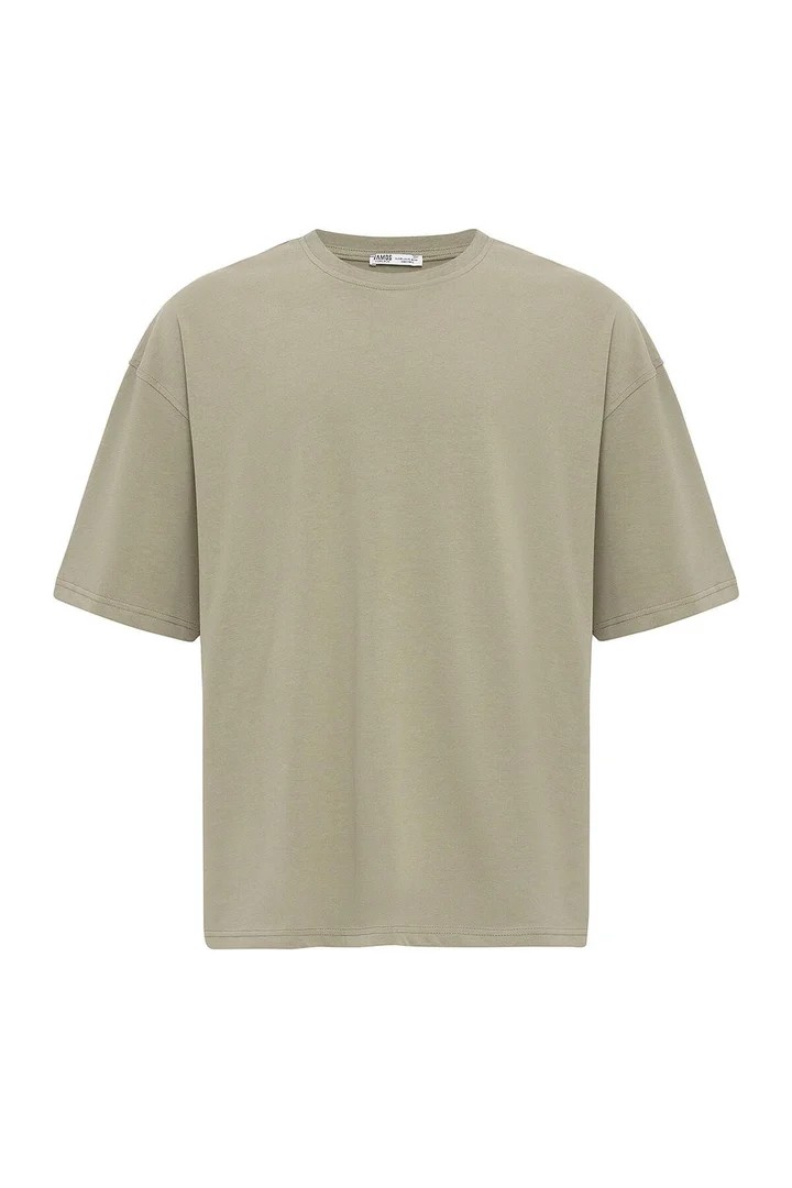 Basic Oversize T-Shirt Khaki