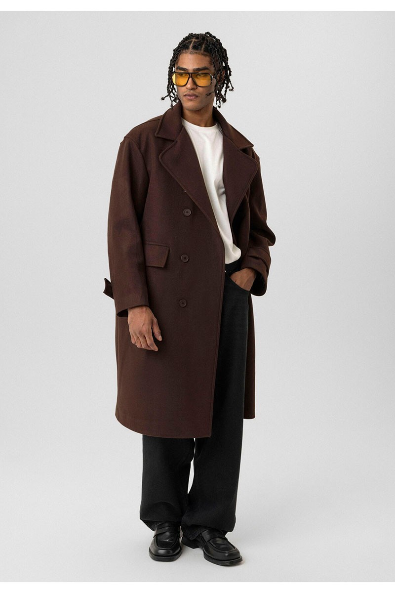 OVERSIZE COAT BROWN