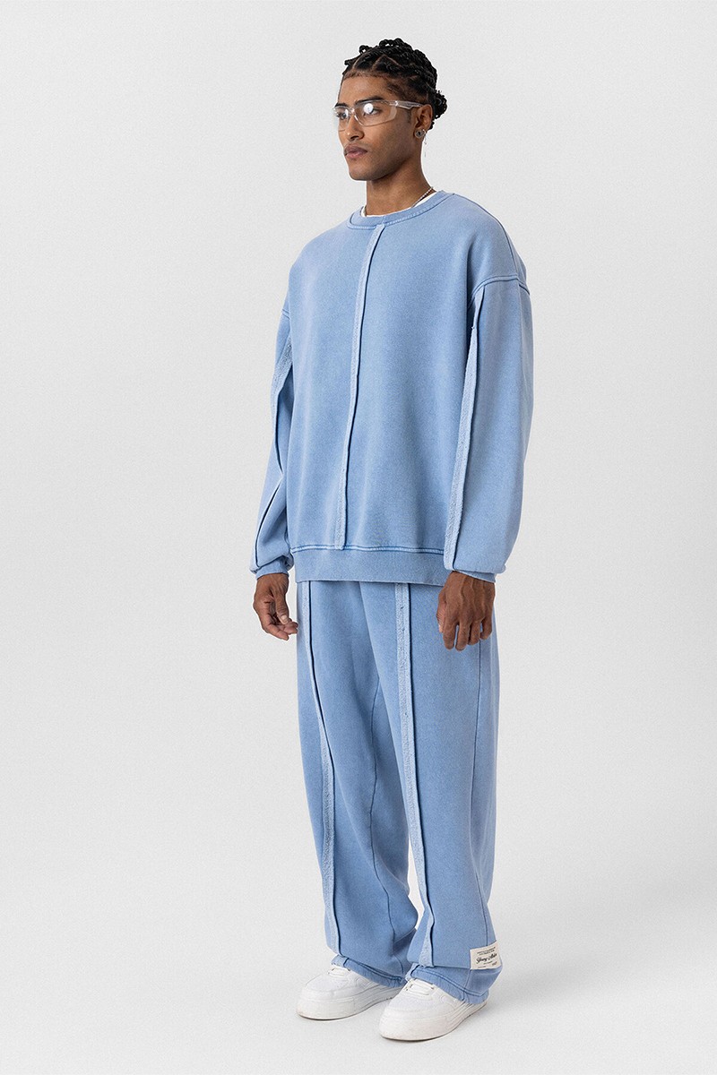 WASHABLE OVERSIZE TRACKSUIT LIGHT BLUE