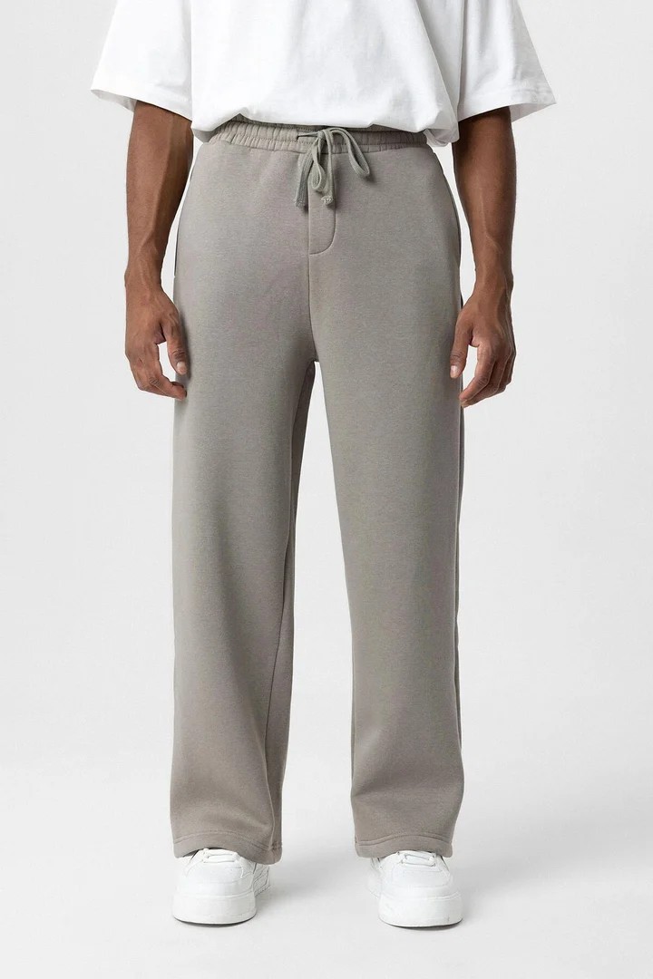 Basic Baggy Sweatpants Khaki