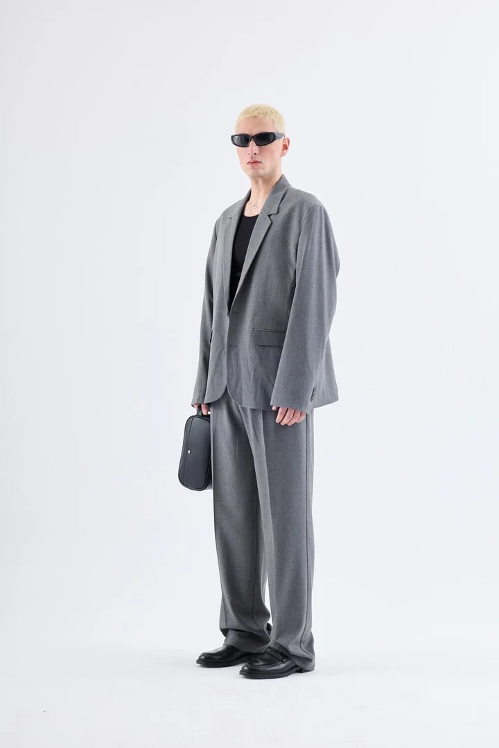 Classic Oversize Suit Gray