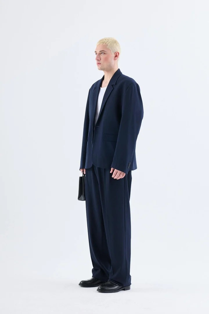 Classic Oversize Suit Navy Blue