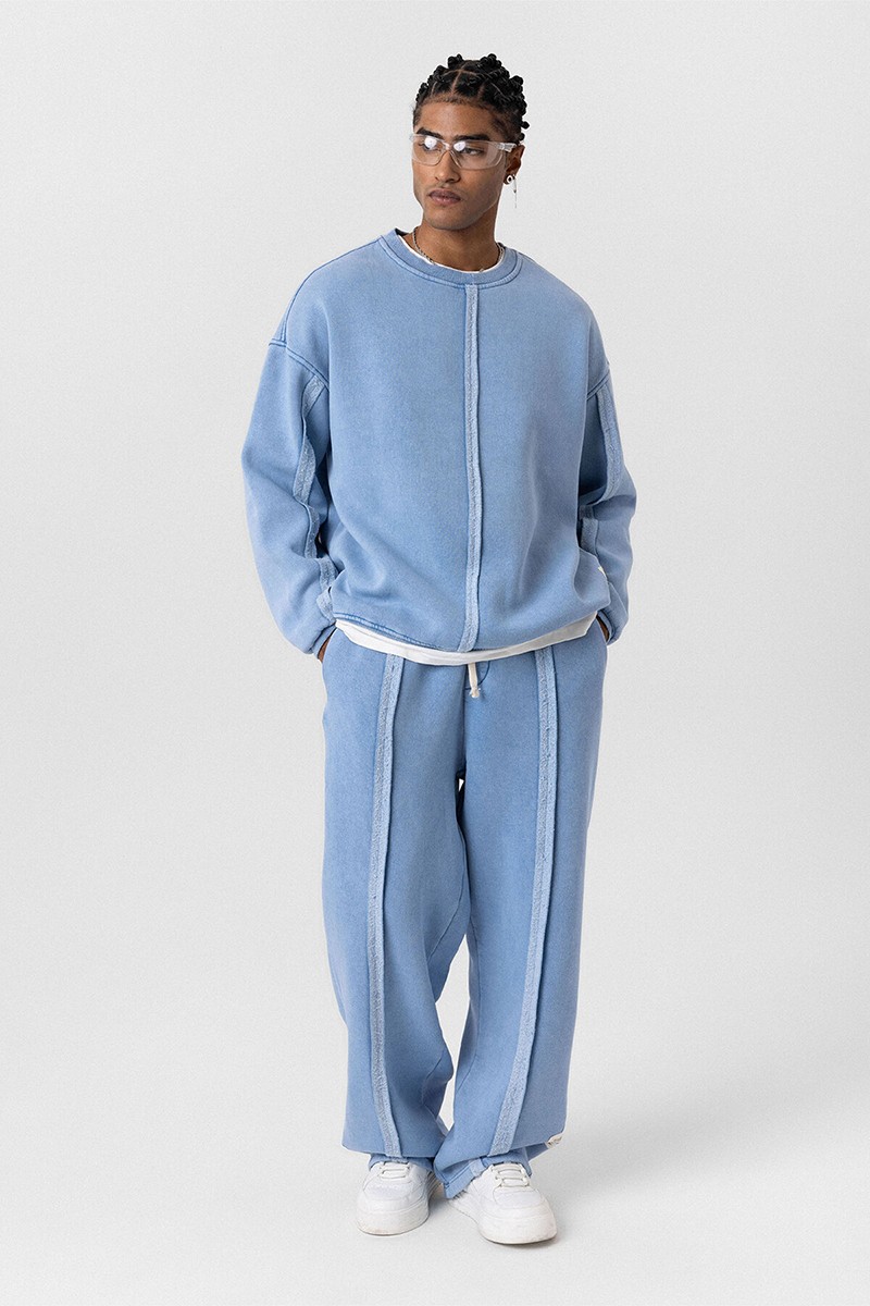 WASHABLE OVERSIZE TRACKSUIT LIGHT BLUE