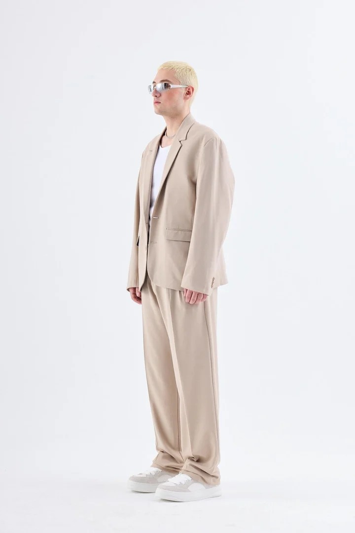 Classic Oversize Suit Beige