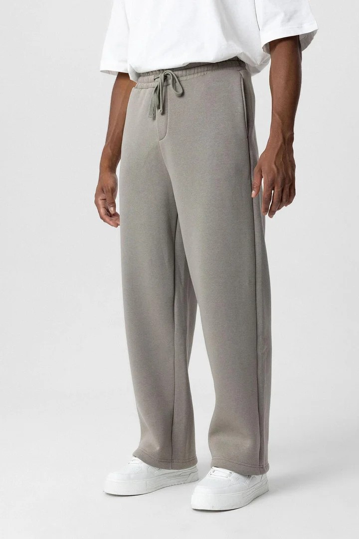 Basic Baggy Sweatpants Khaki