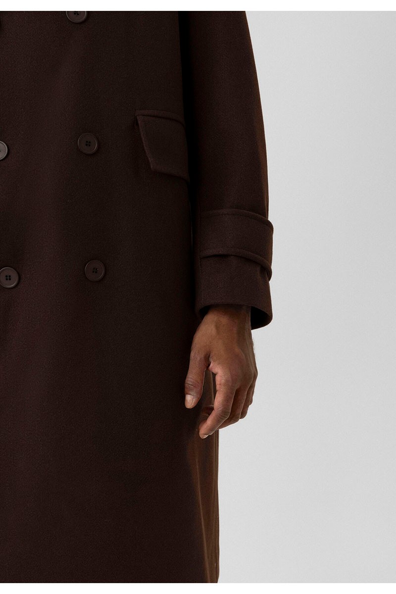 OVERSIZE COAT BROWN