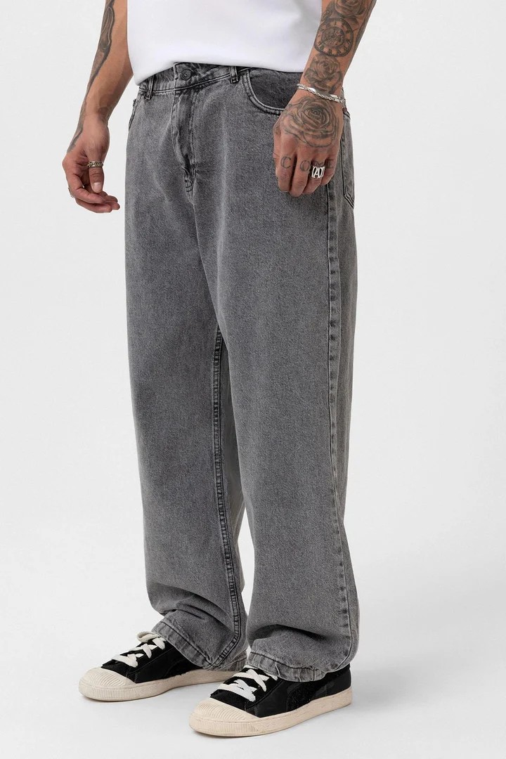 Baggy Fit Jeans Dark Grey