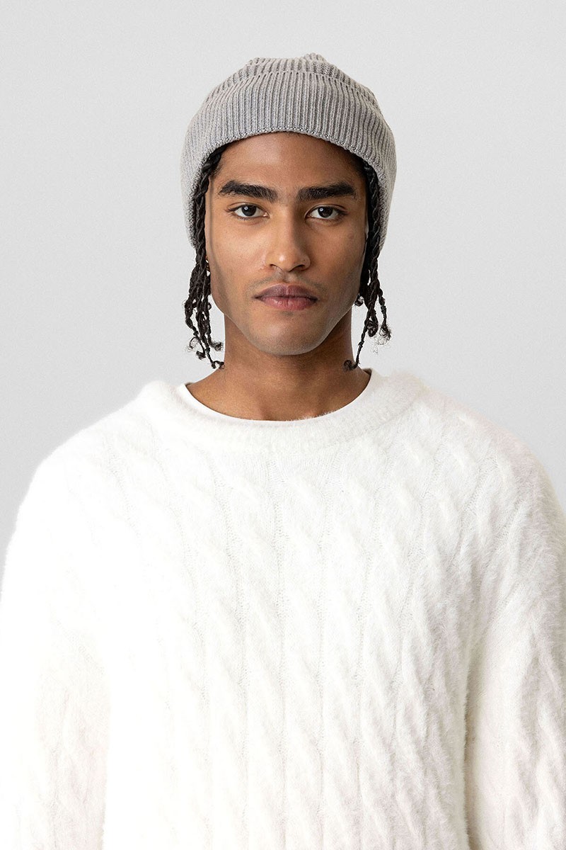 OVERSIZE KNITWEAR SWEATER-BONE