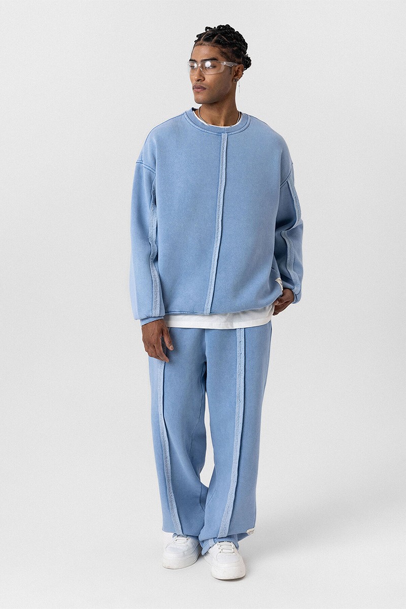 WASHABLE OVERSIZE TRACKSUIT LIGHT BLUE