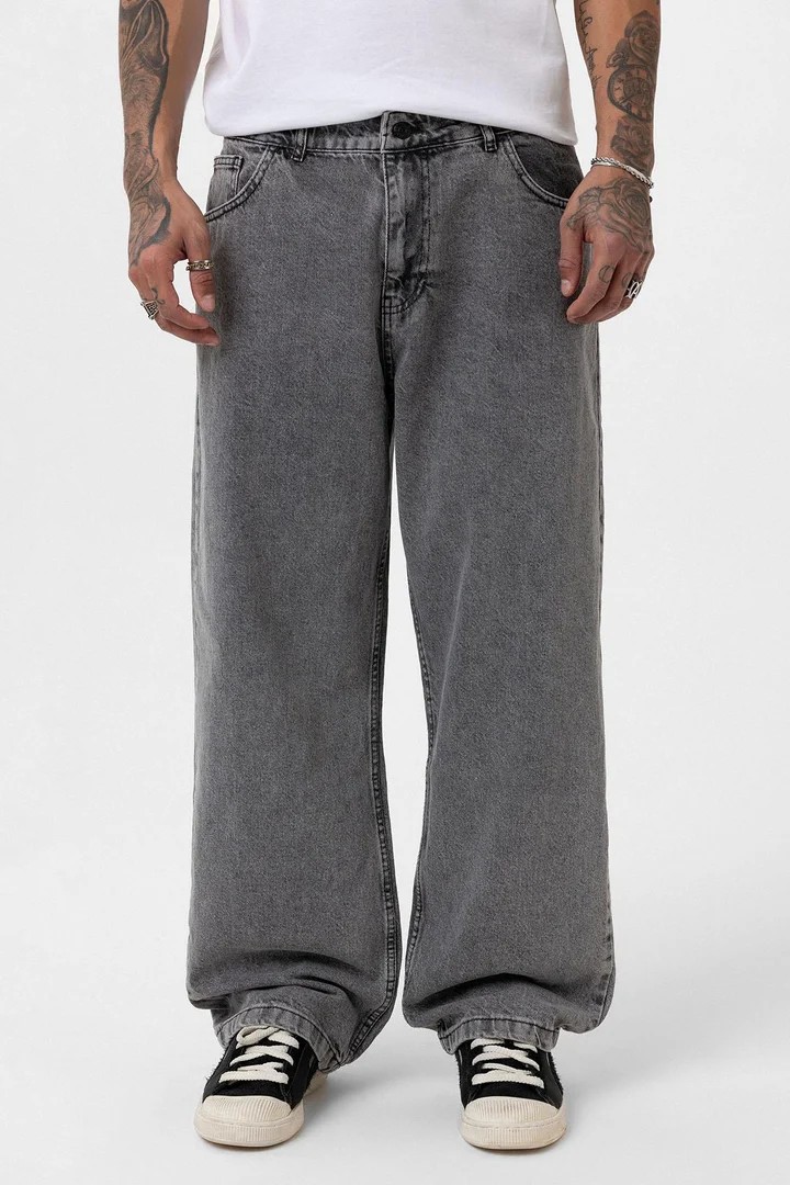 Baggy Fit Jeans Dark Grey