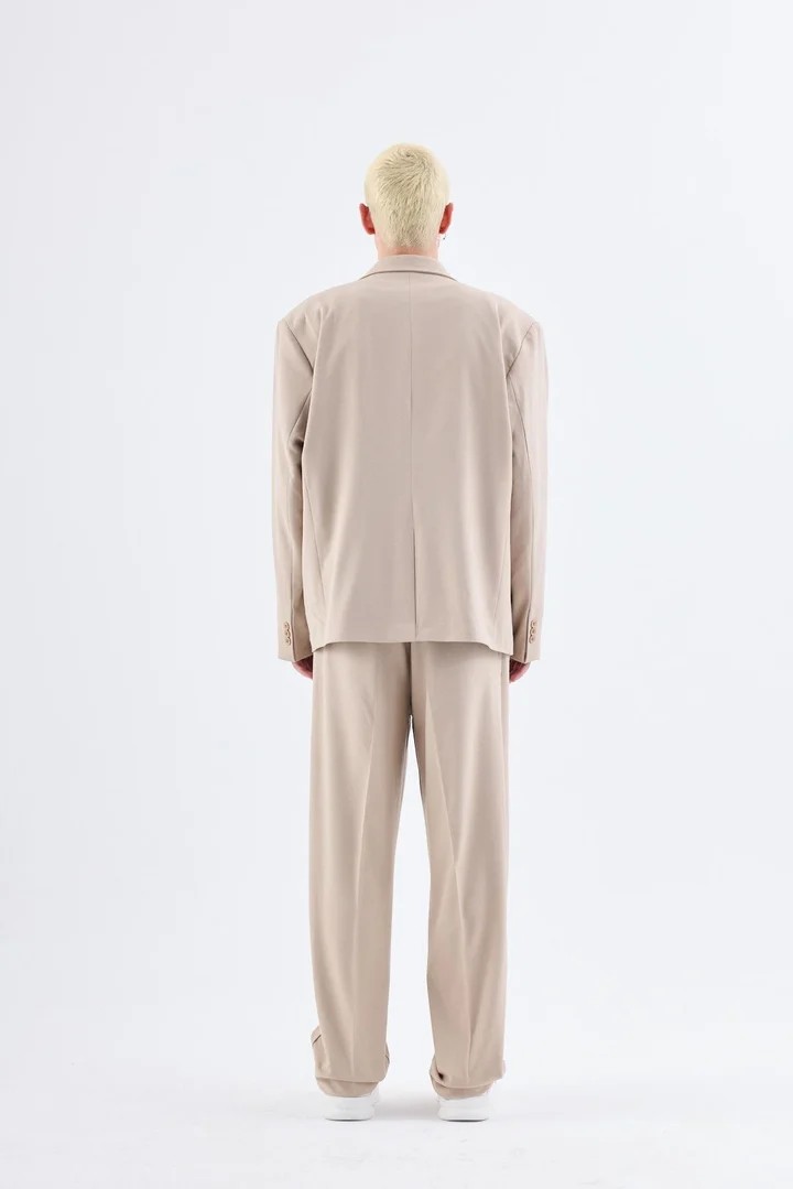 Classic Oversize Suit Beige