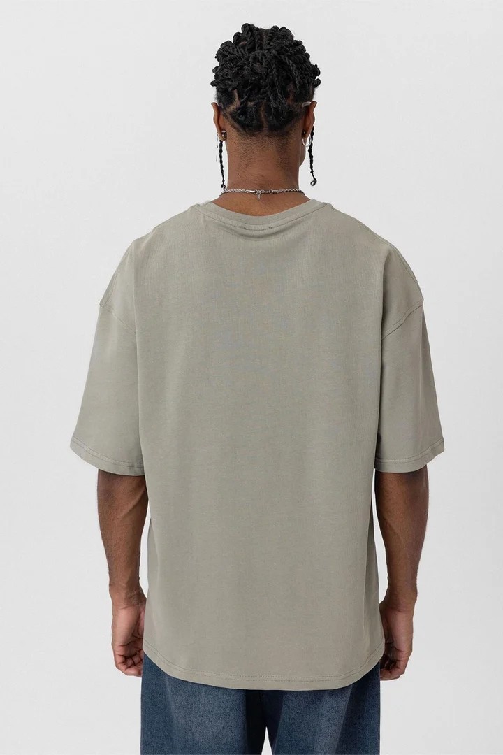 Basic Oversize T-Shirt Khaki