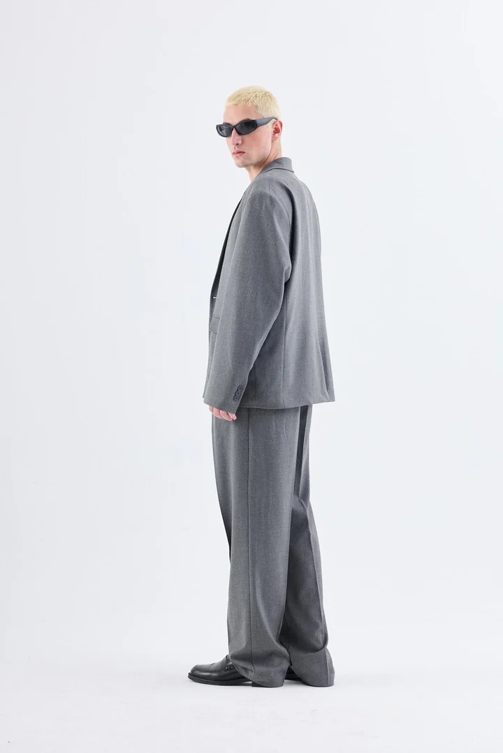 Classic Oversize Suit Gray