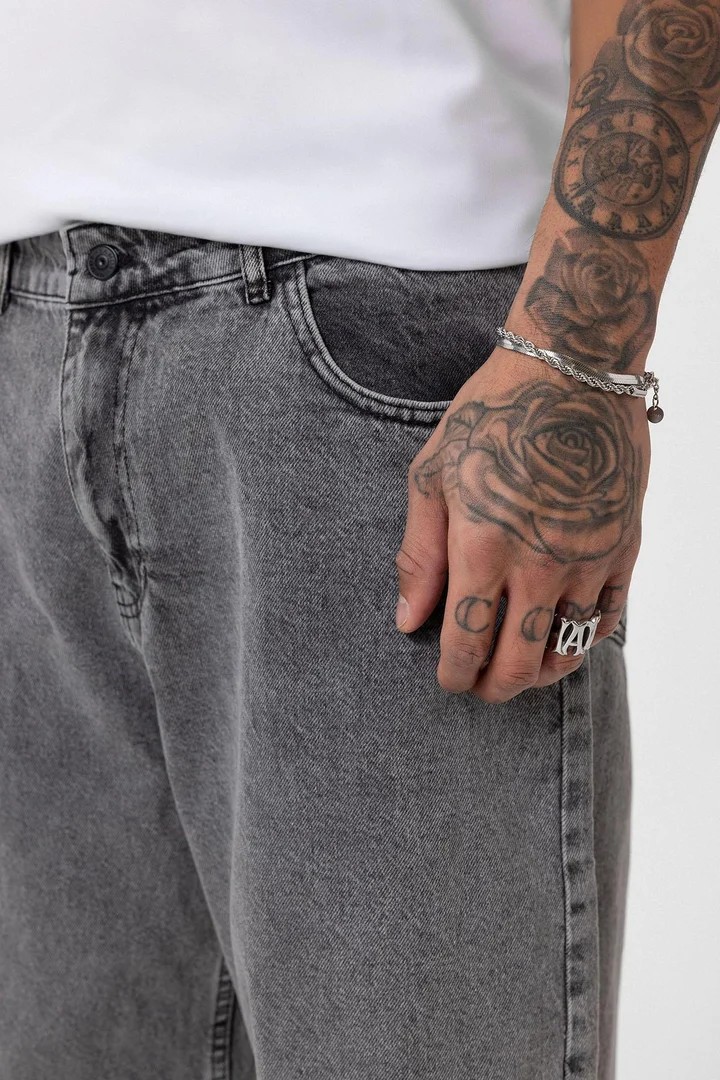 Baggy Fit Jeans Dark Grey