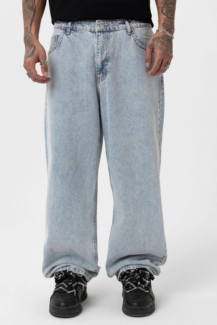 Baggy Fit Jeans Light Blue