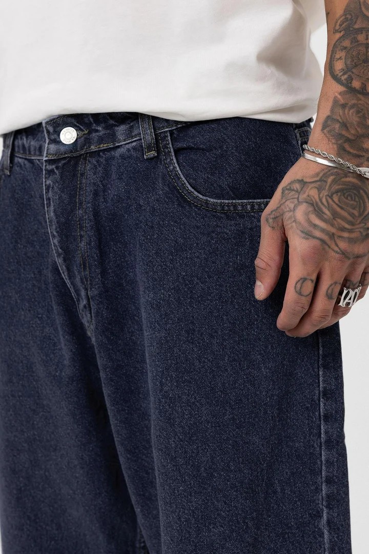 Baggy Fit Jeans Dark Blue