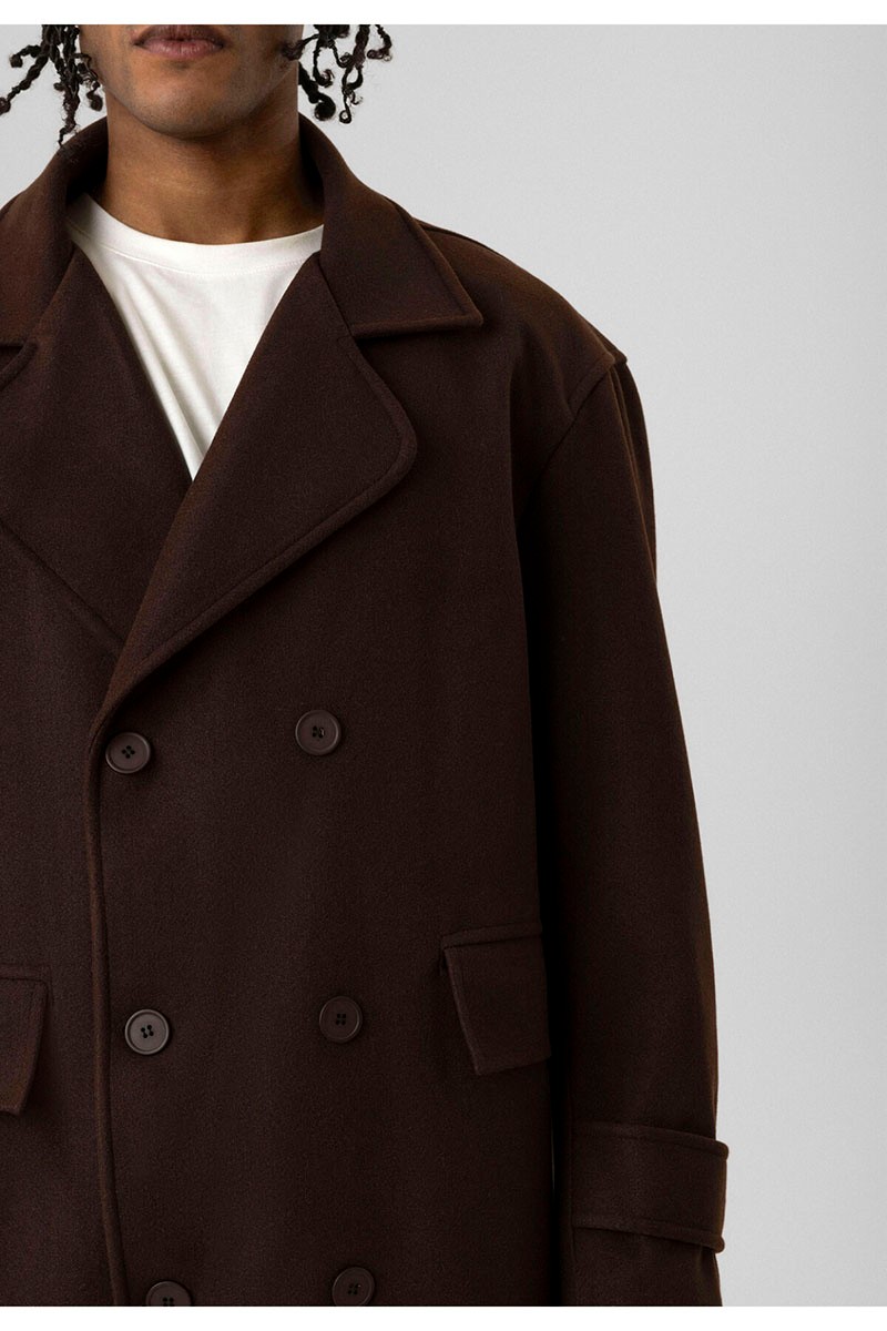 OVERSIZE COAT BROWN