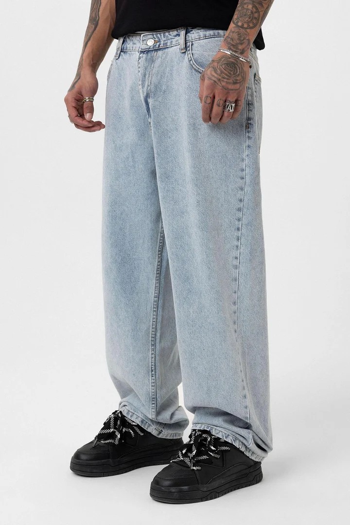 Baggy Fit Jeans Light Blue