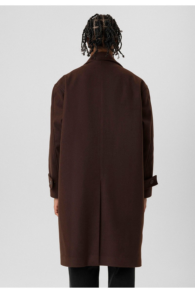 OVERSIZE COAT BROWN